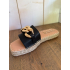 Zwarte gesp slipper